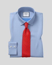 Load image into Gallery viewer, Classic Collar Non-Iron Micro Diamond Shirt - Blue