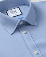 Load image into Gallery viewer, Classic Collar Non-Iron Micro Diamond Shirt - Blue