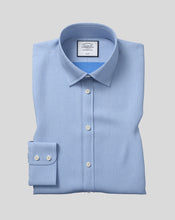 Load image into Gallery viewer, Classic Collar Non-Iron Micro Diamond Shirt - Blue
